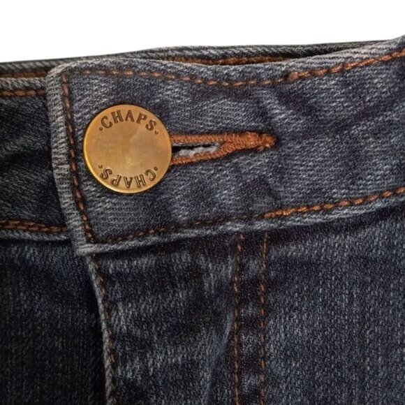 Chaps Size 12 Madden Straight Womens Jeans Dark Wash Denim - Picture 3 of 11